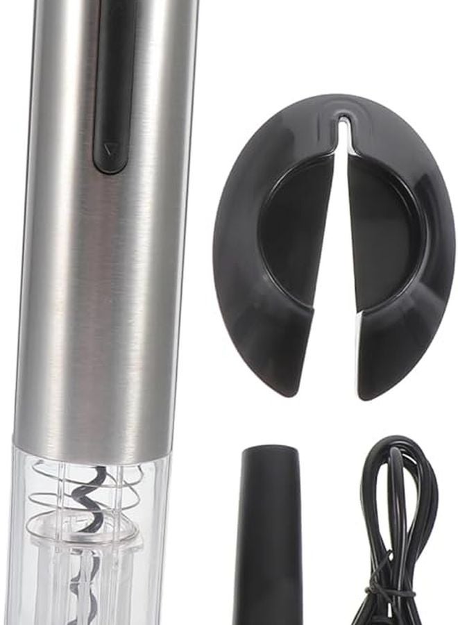 فتاحة نبيذ كهربائية أوتوماتيكية من الفولاذ المقاوم للصدأ، برغي فلين سهل الاستخدام لحفلات المنزل والنوادل - Image 1